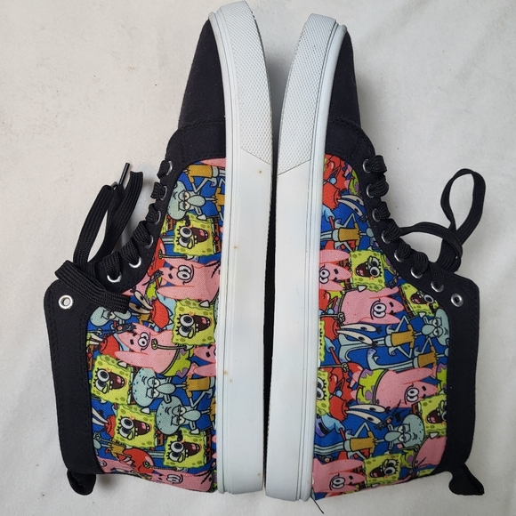 Nickelodeon Spongebob Lace‎ Up Canvas Shoes Men's Size 11 - Picture 5 of 11